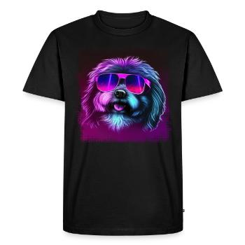 Dog saying Havanese design for dog lovers - Men's Premium Organic T-Shirt - black - Front - Nico (187cm)