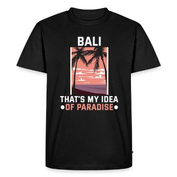 Bali Indonesia beach holiday by the sea - Men's Premium Organic T-Shirt - black - Front - Nico (187cm)