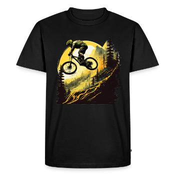 Conception cool de descente de VTT pour les fans de VTT - T-shirt Premium bio Homme - noir - Devant - Nico (187cm)