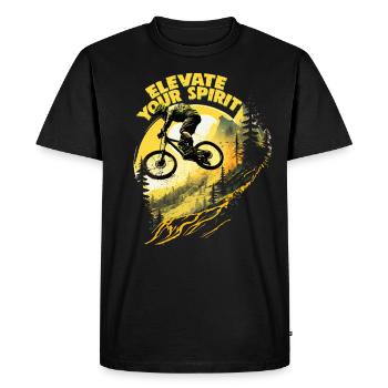 Conception cool de descente de VTT pour les fans de VTT - T-shirt Premium bio Homme - noir - Devant - Nico (187cm)