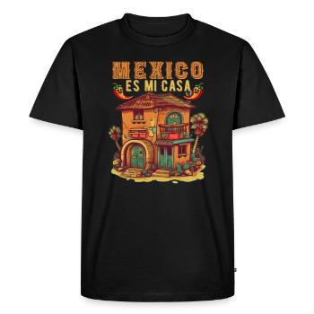 Mexico Beach Holiday by the Sea Design Beach Motif - Men's Premium Organic T-Shirt - black - Front - Nico (187cm)