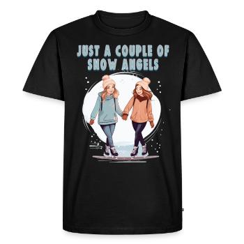 Ice skater Ice skating Ice skating - Men's Premium Organic T-Shirt - black - Front - Nico (187cm)