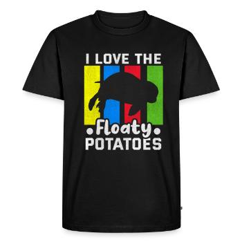 I love the floaty potatoes Manatee Seekuh - Men's Premium Organic T-Shirt - black - Front - Nico (187cm)