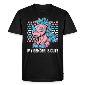 Journée de la fierté transgenre bisexell LGBT - T-shirt Premium bio Homme - noir - Devant - Nico (187cm)
