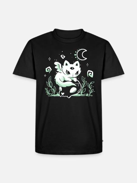 Lonesome Cat Spirit - Men's Premium Organic T-Shirt - black