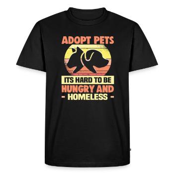 Conceptions de sauvetage de chiens pour les militants des droits des animaux - T-shirt Premium bio Homme - noir - Devant - Nico (187cm)