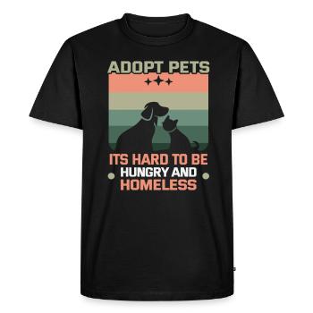 Conceptions de sauvetage de chiens pour les militants des droits des animaux - T-shirt Premium bio Homme - noir - Devant - Nico (187cm)
