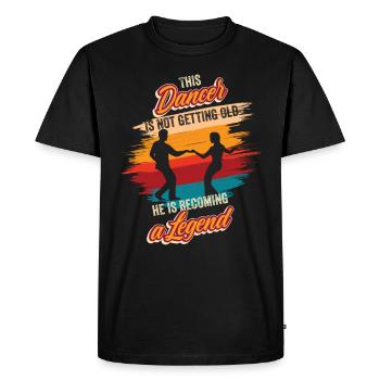Dancing Dancer Birthday Choreographer Dance School - Men's Premium Organic T-Shirt - black - Front - Nico (187cm)