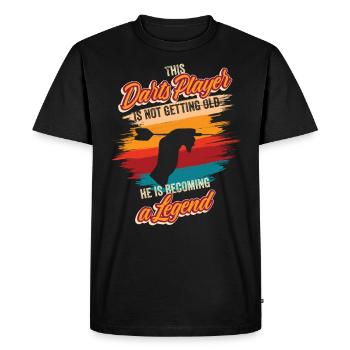 German Dart Player Birthday Dart Team Dart - Men's Premium Organic T-Shirt - black - Front - Nico (187cm)