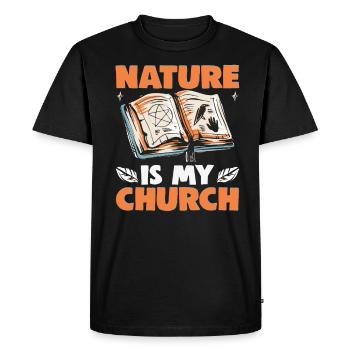 Magical Dark Art Occult Witches Designs - Men's Premium Organic T-Shirt - black - Front - Nico (187cm)