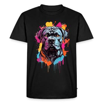 Cane Corso, Italian Corso dog, Cane di Mace - Men's Premium Organic T-Shirt - black - Front - Nico (187cm)