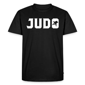 judo - Men's Premium Organic T-Shirt - black - Front - Nico (187cm)