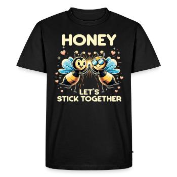 Bee Lovers Beekeepers Naturefriends Beekeepers - Men's Premium Organic T-Shirt - black - Front - Nico (187cm)