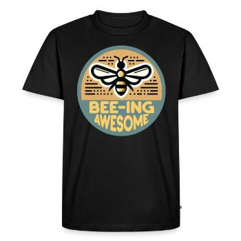 Bee Lovers Beekeepers Naturefriends Beekeepers - Men's Premium Organic T-Shirt - black - Front - Nico (187cm)