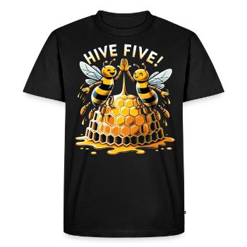 Bee Lovers Beekeepers Naturefriends Beekeepers - Men's Premium Organic T-Shirt - black - Front - Nico (187cm)