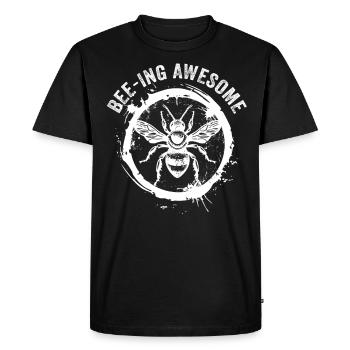 Bee lovers Beekeepers Nature lovers Beekeepers - Men's Premium Organic T-Shirt - black - Front - Nico (187cm)