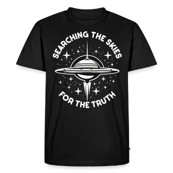 SciFi and Extraterrestrial Aliens and UFO Fan - Men's Premium Organic T-Shirt - black - Front - Nico (187cm)