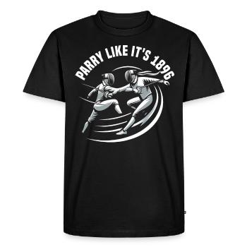 Masque Fencer Sport Design Sur Jeu Sur L’escrime De Combat - T-shirt Premium bio Homme - noir - Devant - Nico (187cm)