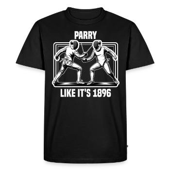 Masque Fencer Sport Design Sur Jeu Sur L’escrime De Combat - T-shirt Premium bio Homme - noir - Devant - Nico (187cm)