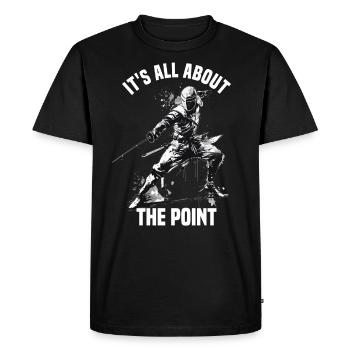 Masque Fencer Sport Design Sur Jeu Sur L’escrime De Combat - T-shirt Premium bio Homme - noir - Devant - Nico (187cm)