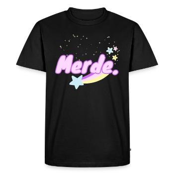Merde. - T-shirt Premium bio Homme - noir - Devant - Nico (187cm)