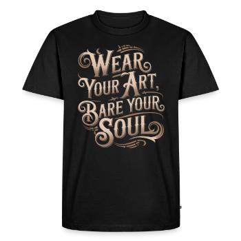 Studio de tatouage Artiste tatoueur Idées de tatouage - T-shirt Premium bio Homme - noir - Devant - Nico (187cm)