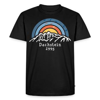 Hoher Dachstein 2995 Schladming Ramsau Filzmoos - T-shirt Premium bio Homme - noir - Devant - Nico (187cm)