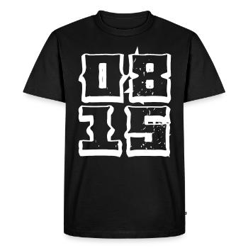 0815 null eight-fifteen idiom - Men's Premium Organic T-Shirt - black - Front - Nico (187cm)