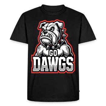 Fierce Bulldog mascotte vêtements pour chien et sports - T-shirt Premium bio Homme - noir - Devant - Nico (187cm)