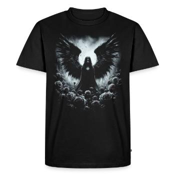 Dark Angel, Gothic Fantasy - Men's Premium Organic T-Shirt - black - Front - Nico (187cm)