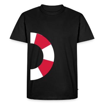 demi-bouée de sauvetage - T-shirt Premium bio Homme - noir - Devant - Nico (187cm)
