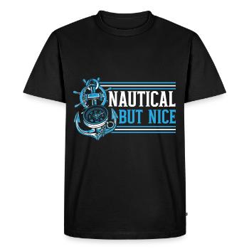Sailor Ship Profession Seaman Sea Sailing - Men's Premium Organic T-Shirt - black - Front - Nico (187cm)