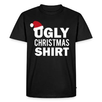 Ugly Christmas - Men's Premium Organic T-Shirt - black - Front - Nico (187cm)