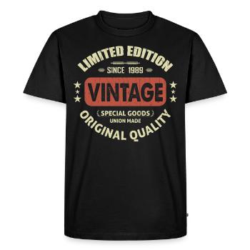 Vintage 1989 Cadeau D'anniversaire 1989 Retro 1989 - T-shirt Premium bio Homme - noir - Devant - Nico (187cm)