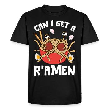 Flying Spaghetti Monster FSM - Men's Premium Organic T-Shirt - black - Front - Nico (187cm)