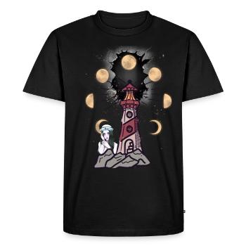 Phare Phares marin maritime fille - T-shirt Premium bio Homme - noir - Devant - Nico (187cm)