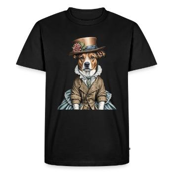 Chien victorien - T-shirt Premium bio Homme - noir - Devant - Nico (187cm)