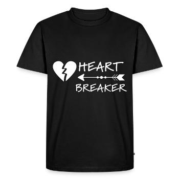 Heart Breaker pour enfants ou tout-petits, Heart Breakerg - T-shirt Premium bio Homme - noir - Devant - Nico (187cm)