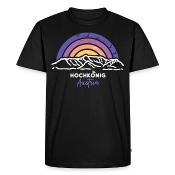 Hochkönig Berg Autriche Salzbourg Randonnée Souvenir - T-shirt Premium bio Homme - noir - Devant - Nico (187cm)