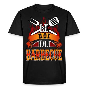 Le Roi Du Barbecue BBQ - T-shirt Premium bio Homme - noir - Devant - Nico (187cm)