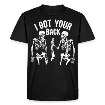 Skull Horror Halloween Cadeau - T-shirt Premium bio Homme - noir - Devant - Nico (187cm)