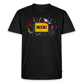 Carnaval de Meenz Fasching signe de la ville Fool Bonnet - T-shirt Premium bio Homme - noir - Devant - Nico (187cm)