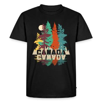 Canada - T-shirt Premium bio Homme - noir - Devant - Nico (187cm)