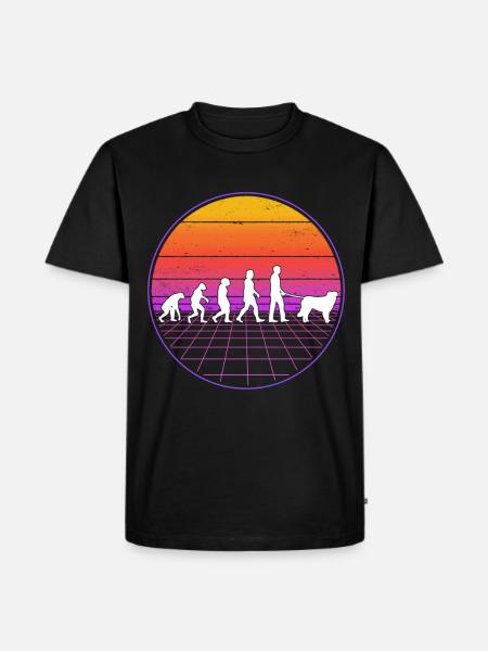 Kuvasz Evolution Rétro - T-shirt Premium bio Homme - noir