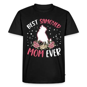 Best Samoyed Mom Ever Samojede - Men's Premium Organic T-Shirt - black - Front - Nico (187cm)