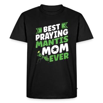 Best Praying Mantis Mom Ever Gottesanbeterin - Men's Premium Organic T-Shirt - black - Front - Nico (187cm)