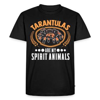 Tarentule Animal Araignée Tarentule - T-shirt Premium bio Homme - noir - Devant - Nico (187cm)