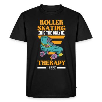 Patins à roulettes Thérapie Patins à roulettes Patins à roulettes - T-shirt Premium bio Homme - noir - Devant - Nico (187cm)