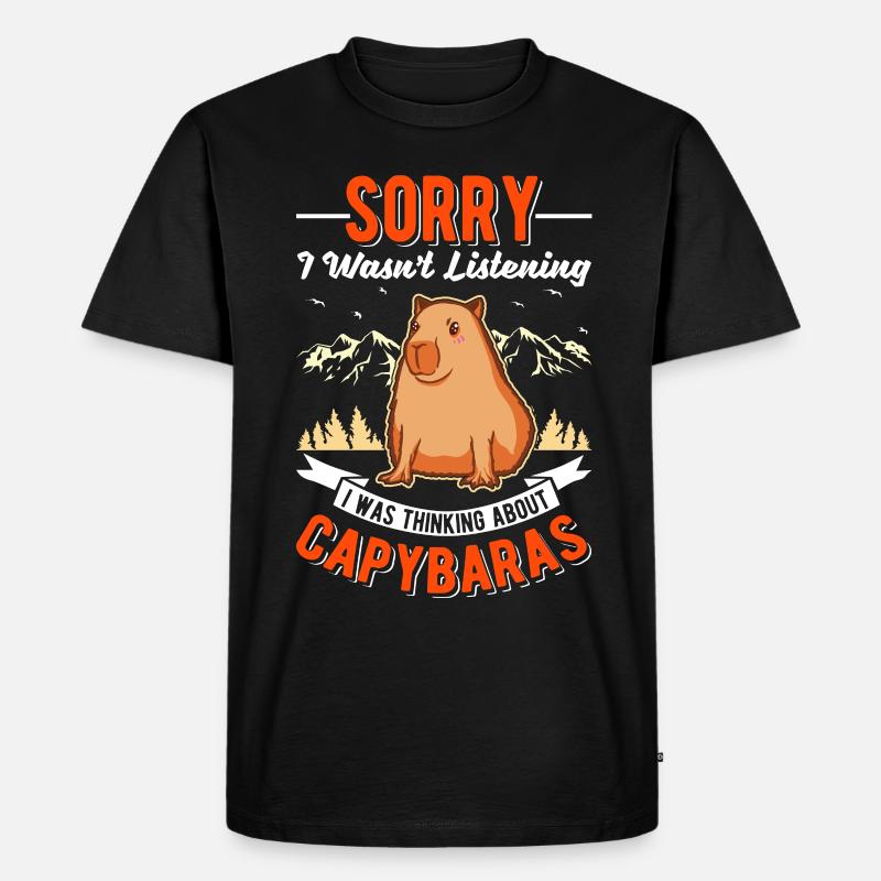Capybara Gift Capybara Capibara - Men's Premium Organic T-Shirt - black