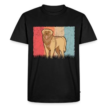 Leonberger Rétro - T-shirt Premium bio Homme - noir - Devant - Nico (187cm)